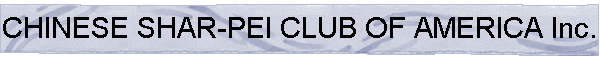 Chinese Shar-Pei Club Of America